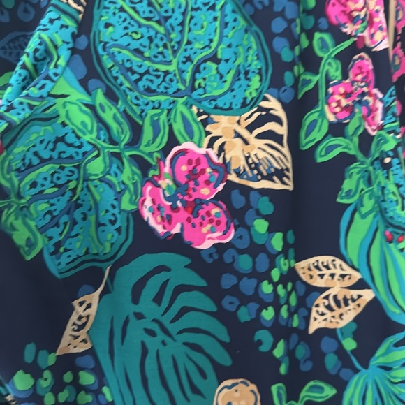 Lilly Pulitzer Bal Harbor Palazzo Pant - Low Tide Navy Life of the Party - Picture 3 of 4